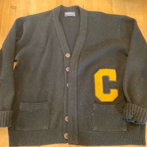 Men’s Large Acrylic Cardigan Sweater Colorado University Boulder Buffalos